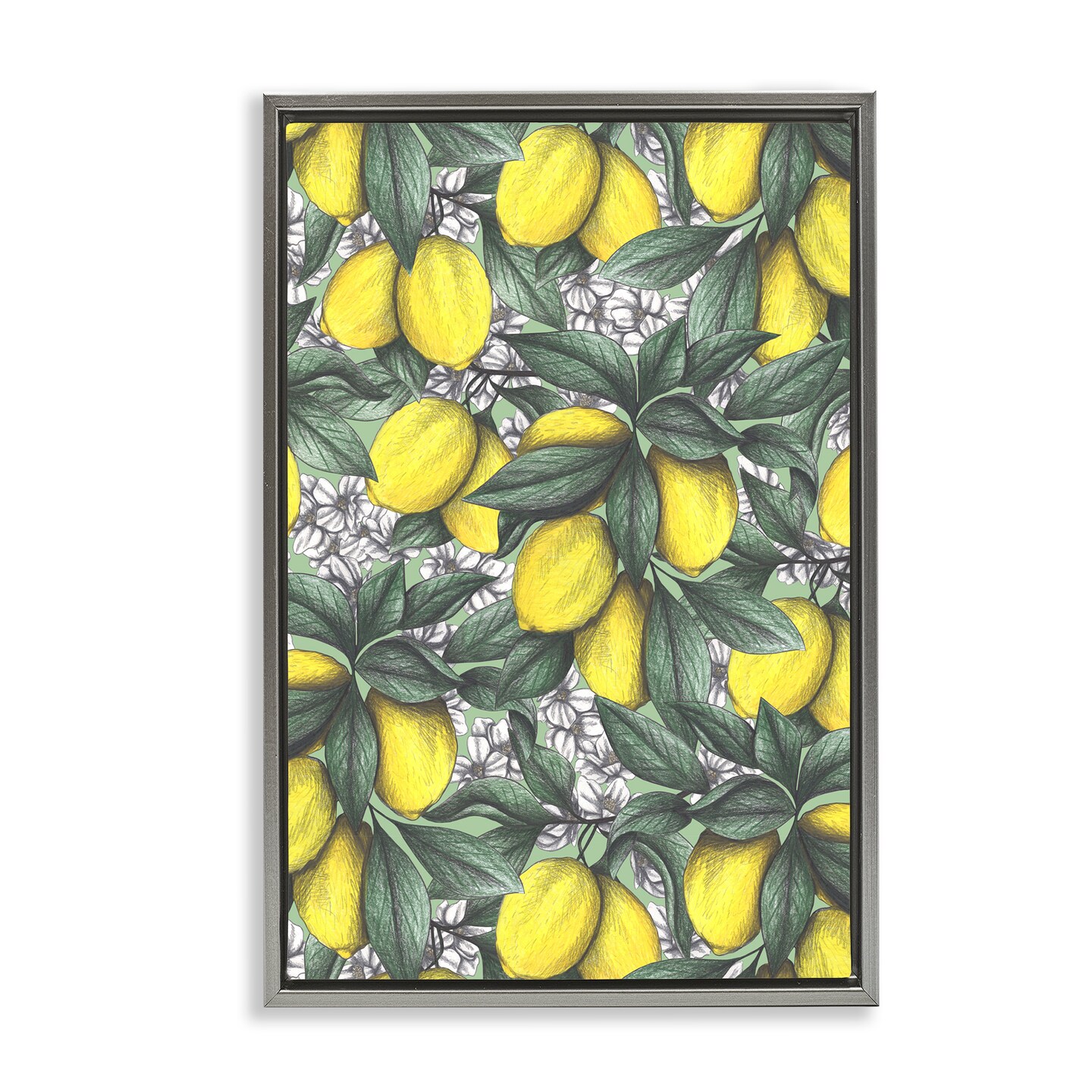 Stupell Industries Under The Lemon Tree Floating Frame, design by Cecilia Battaini