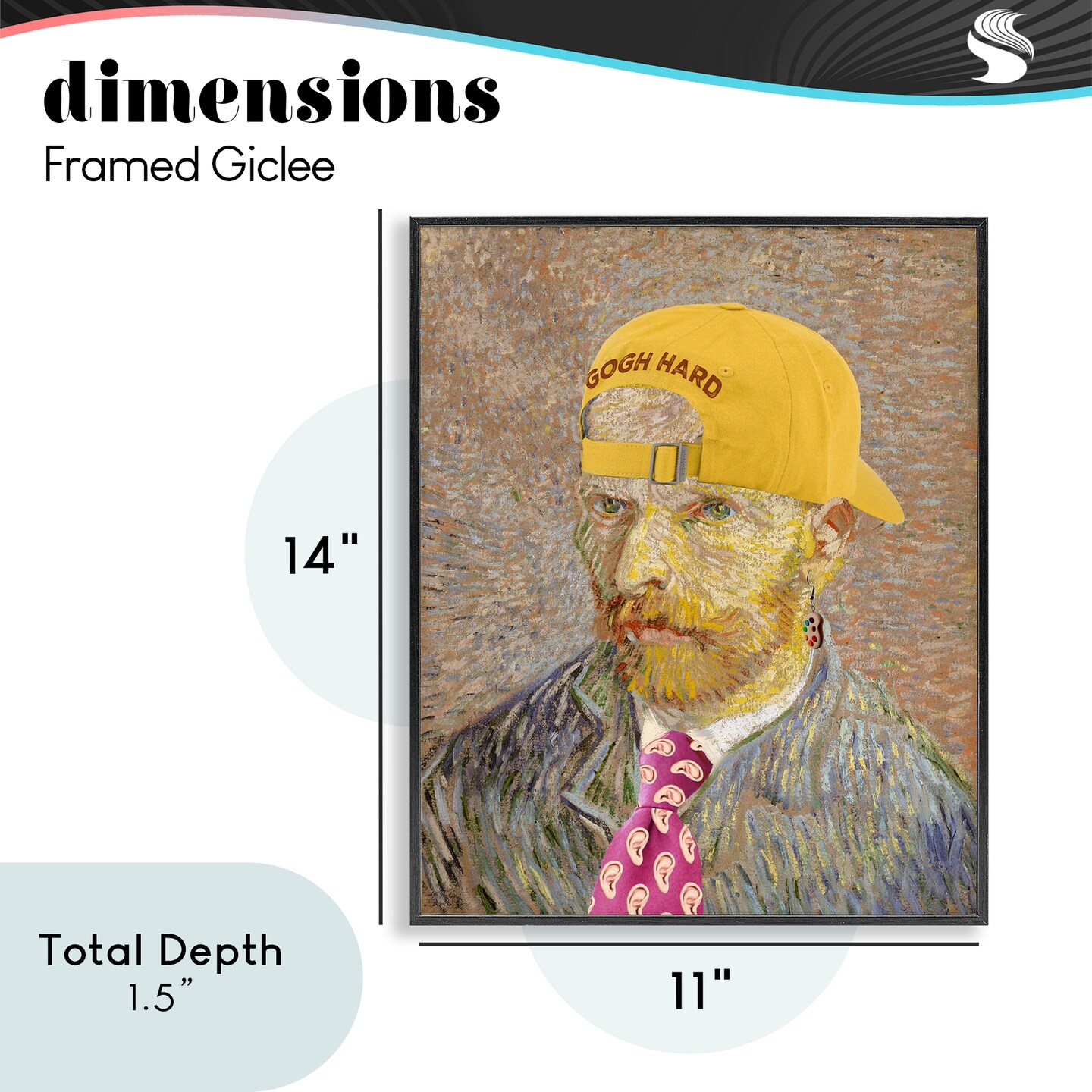 Stupell Industries Van Gogh in Yellow hat Framed Giclee, design by Masters Redux