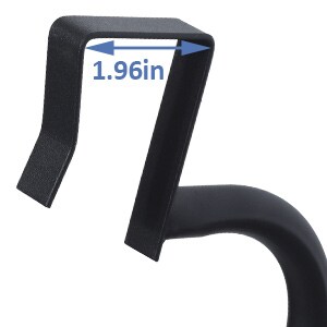 5 Tier Over The Door Towel Rack Bathroom Behind Door Towel Holder with Hooks