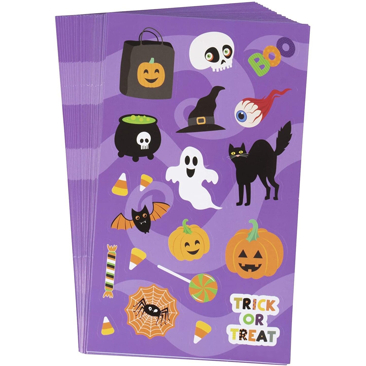 Juvale 720 Pcs Halloween Stickers for Trick or Treat Bags, Preschool Halloween Sticker Sheets - For Trick-or-Treat Buckets, Party Favors, and Decorations - 36 Sheets, Bulk Pack