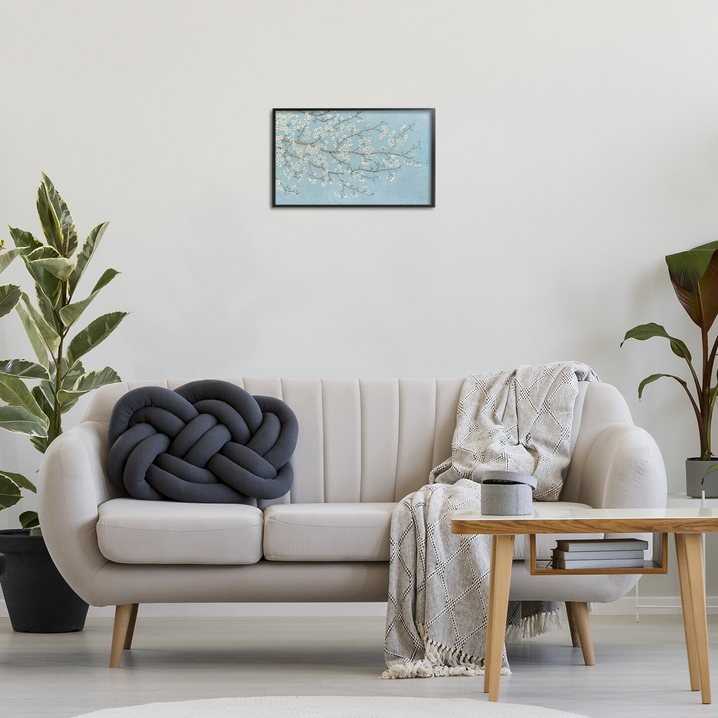 Stupell Industries Delicate Apple Blossoms Framed Giclee Wall Art Design by Wellington Studio