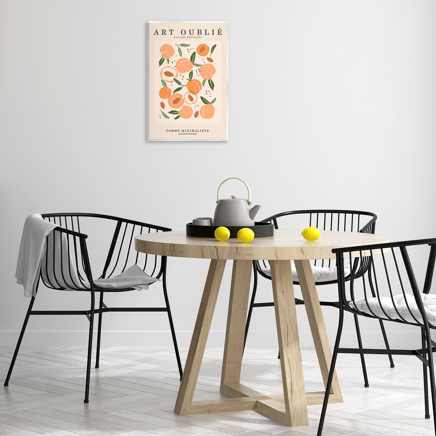 Stupell Industries Peaches Gallery Poster Wall Plaque Art Design by Incado