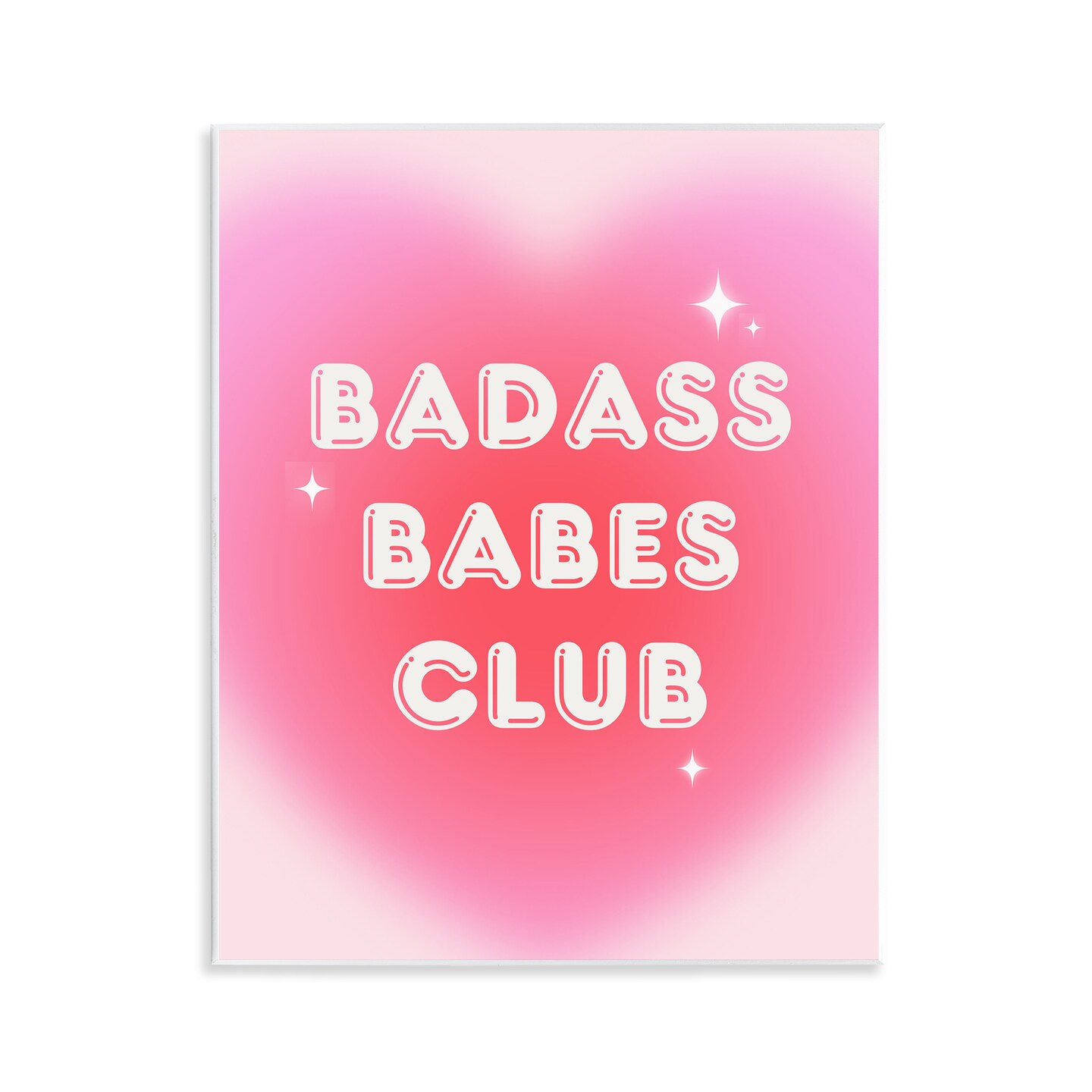 Stupell Industries Bad*ss Babes Club Wall Plaque Art Design by House of Lulu