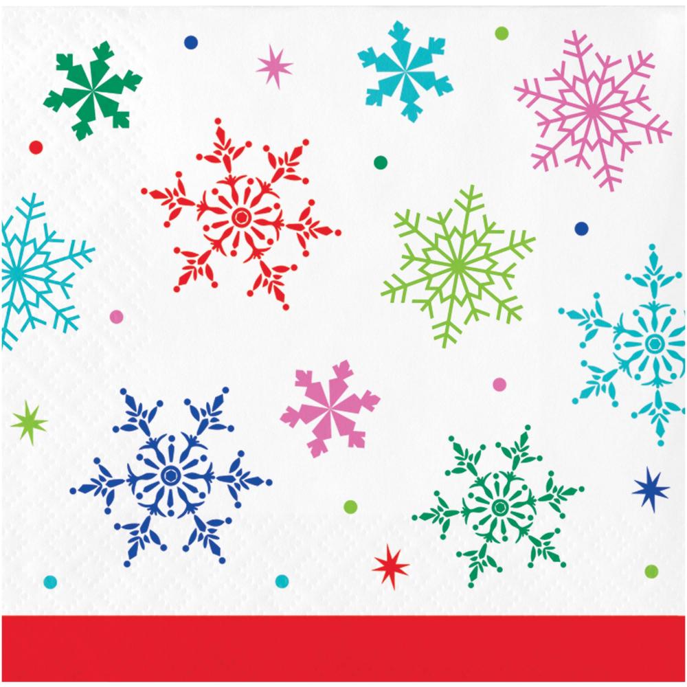 Joyful and Jolly 2-Ply Paper Beverage Napkin (16/Pkg)