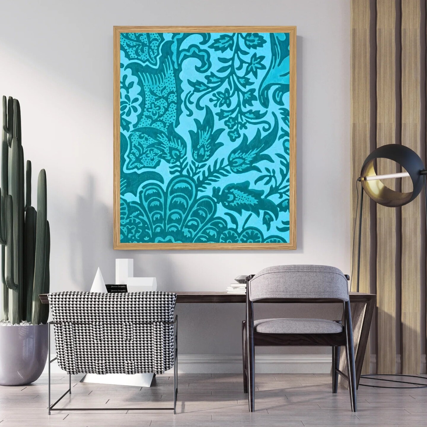 Large Framed Corporate Office Decor Wall Art Canvas 40x60 Inch - William Morris