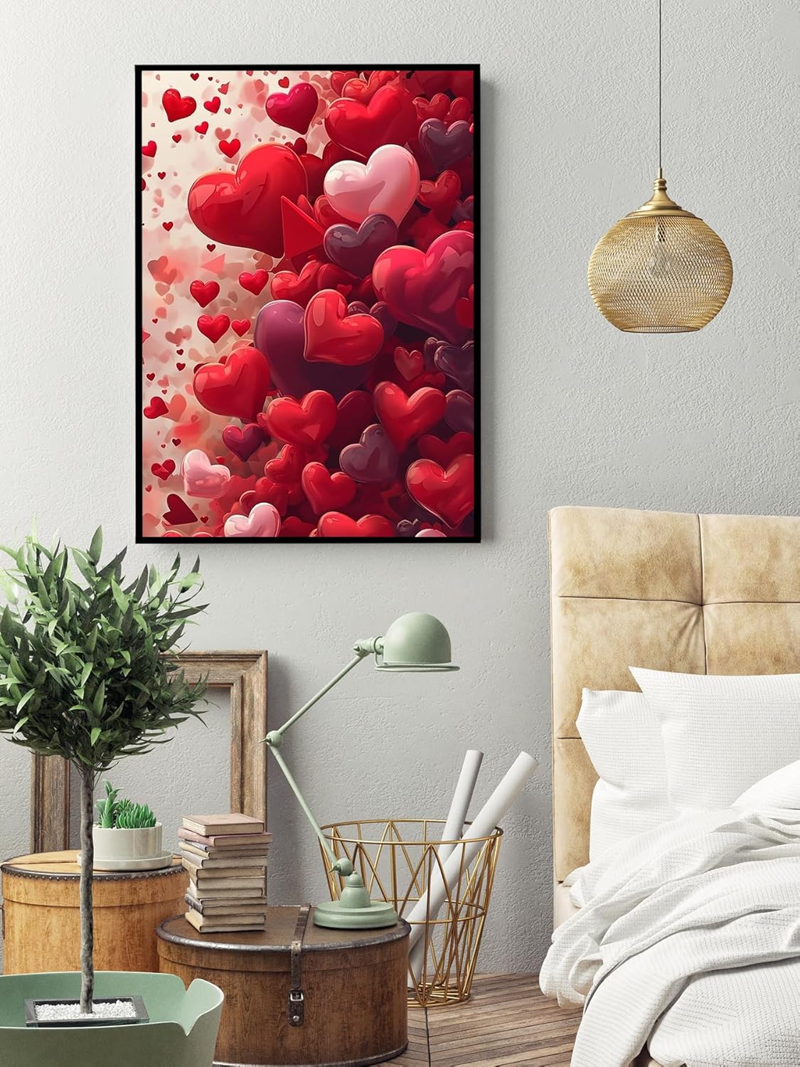 Love Heart Diamond Art Kits - 5D Diamond Painting Kits