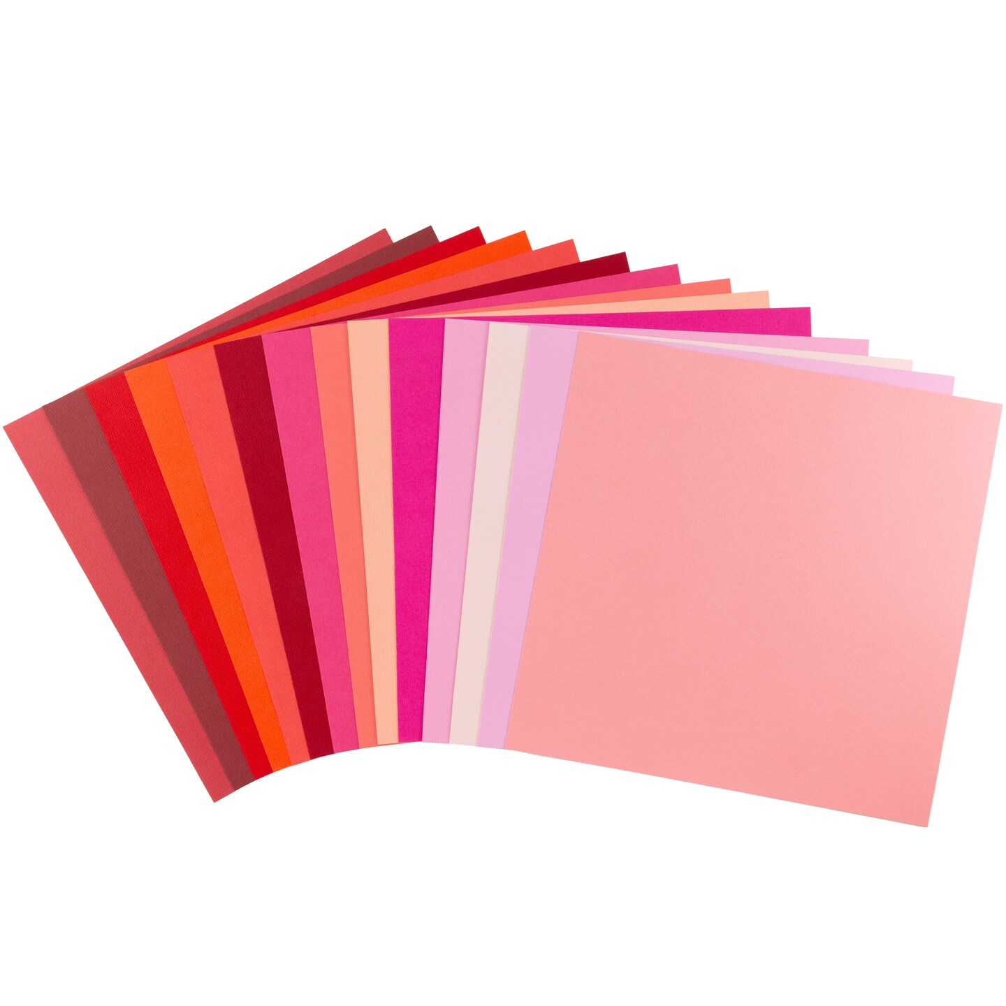 American Crafts Textured Cardstock Pack 12"X12" 60/Pkg-Valentines