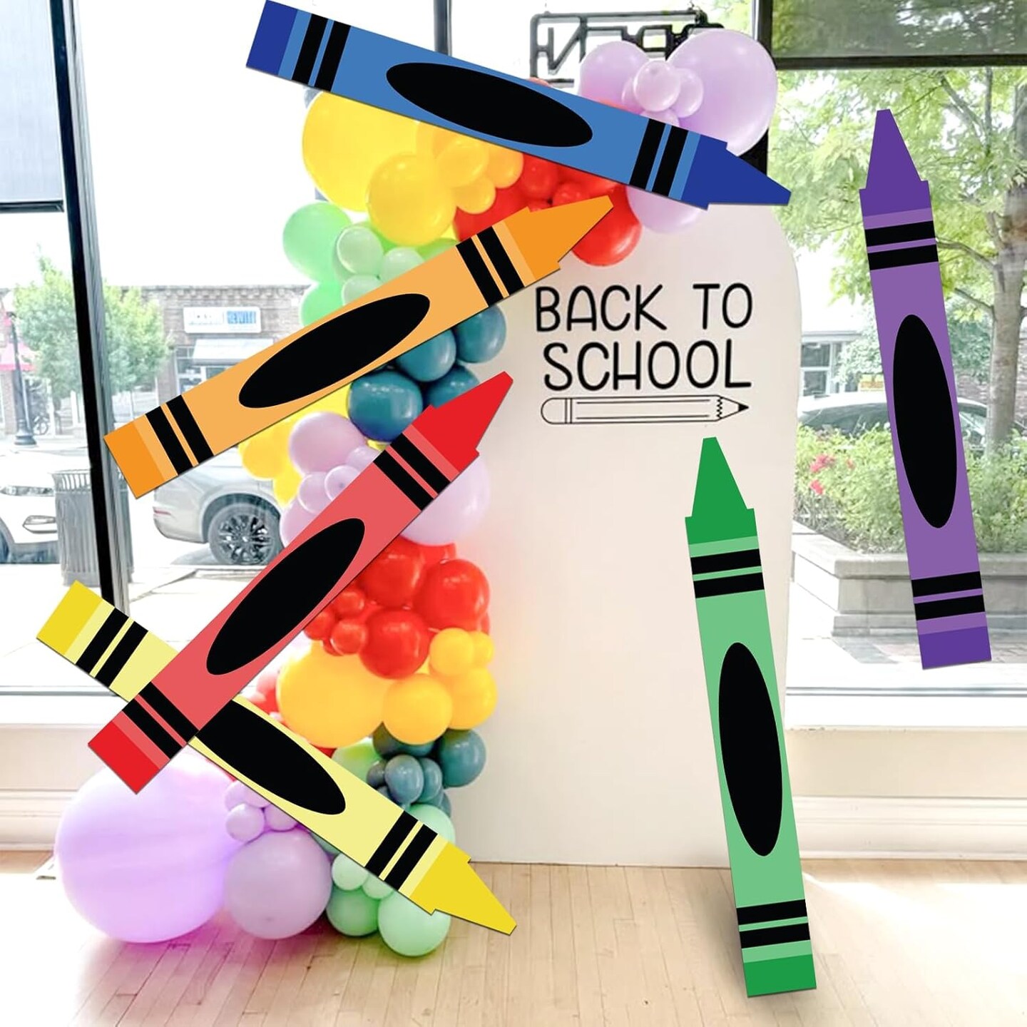 6 Sets Large Back to School Decoration 33x4 Inch Large