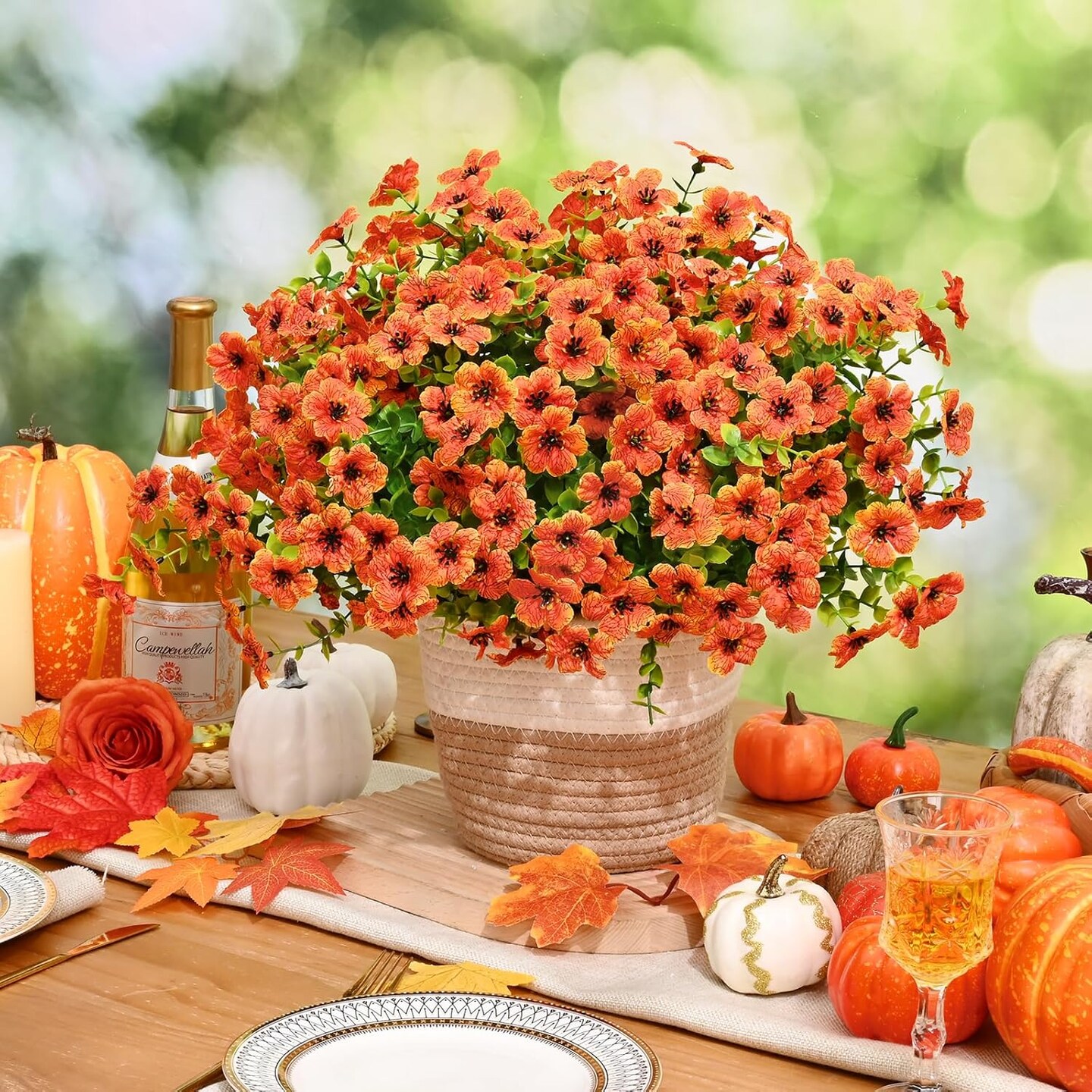 Fall Flowers UV Resistant Artificial Mums for Outdoors | Michaels