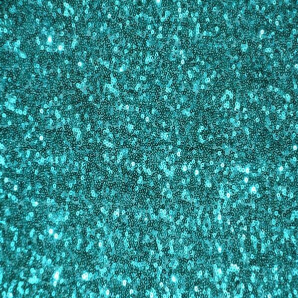 1 Yard Tiffany Blue Glitter Embroidered Sequin Fabric 52" Wide for DIY Sewing & Backdrop