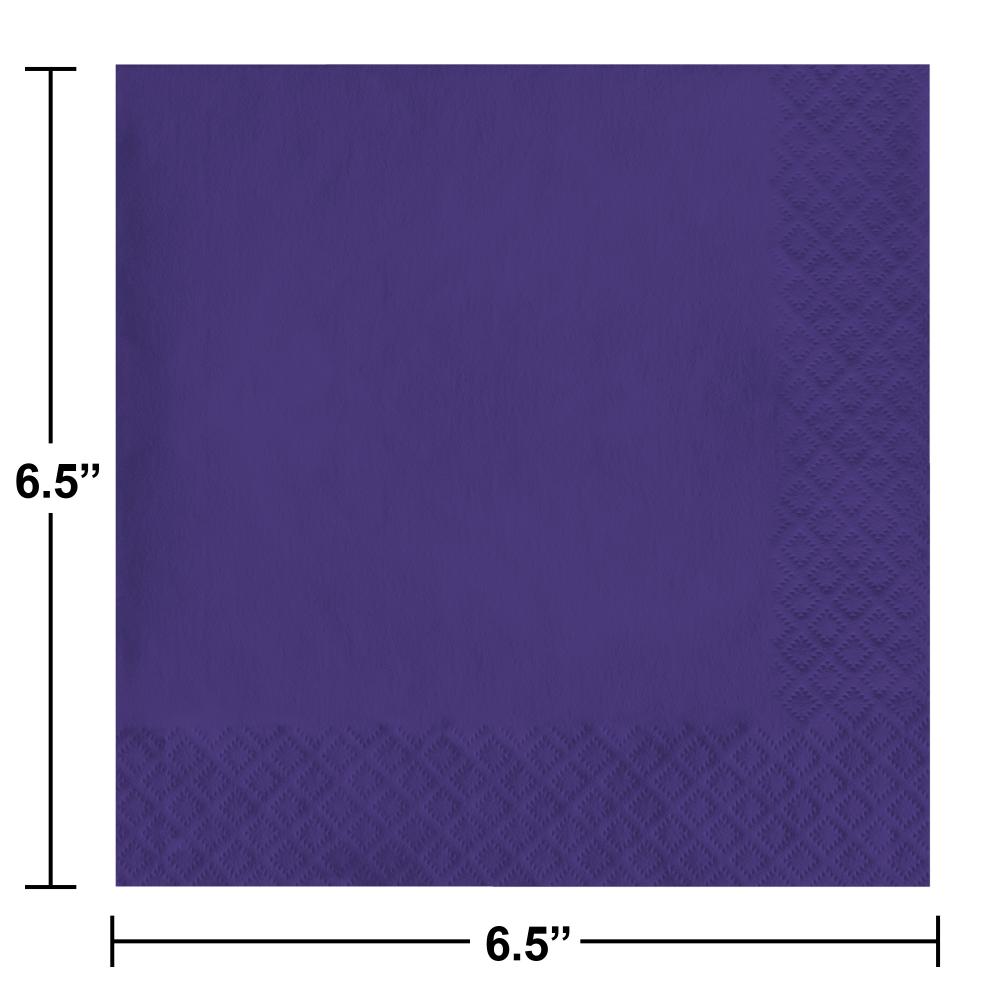 500 pc Bulk Purple Luncheon Napkins 3 ply