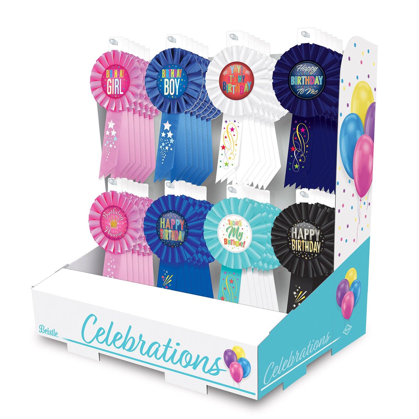 48 Pieces Beistle Birthday Party Celebrations Counter Display