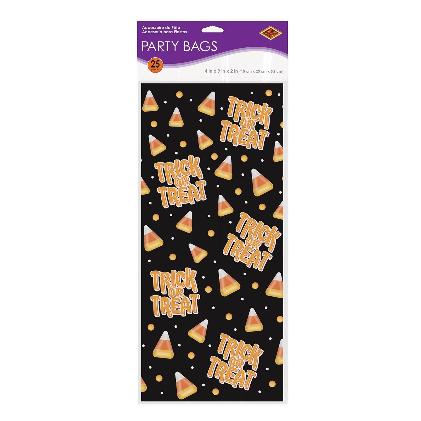 300 Pack Beistle Halloween Trick Or Treat Cello Bags