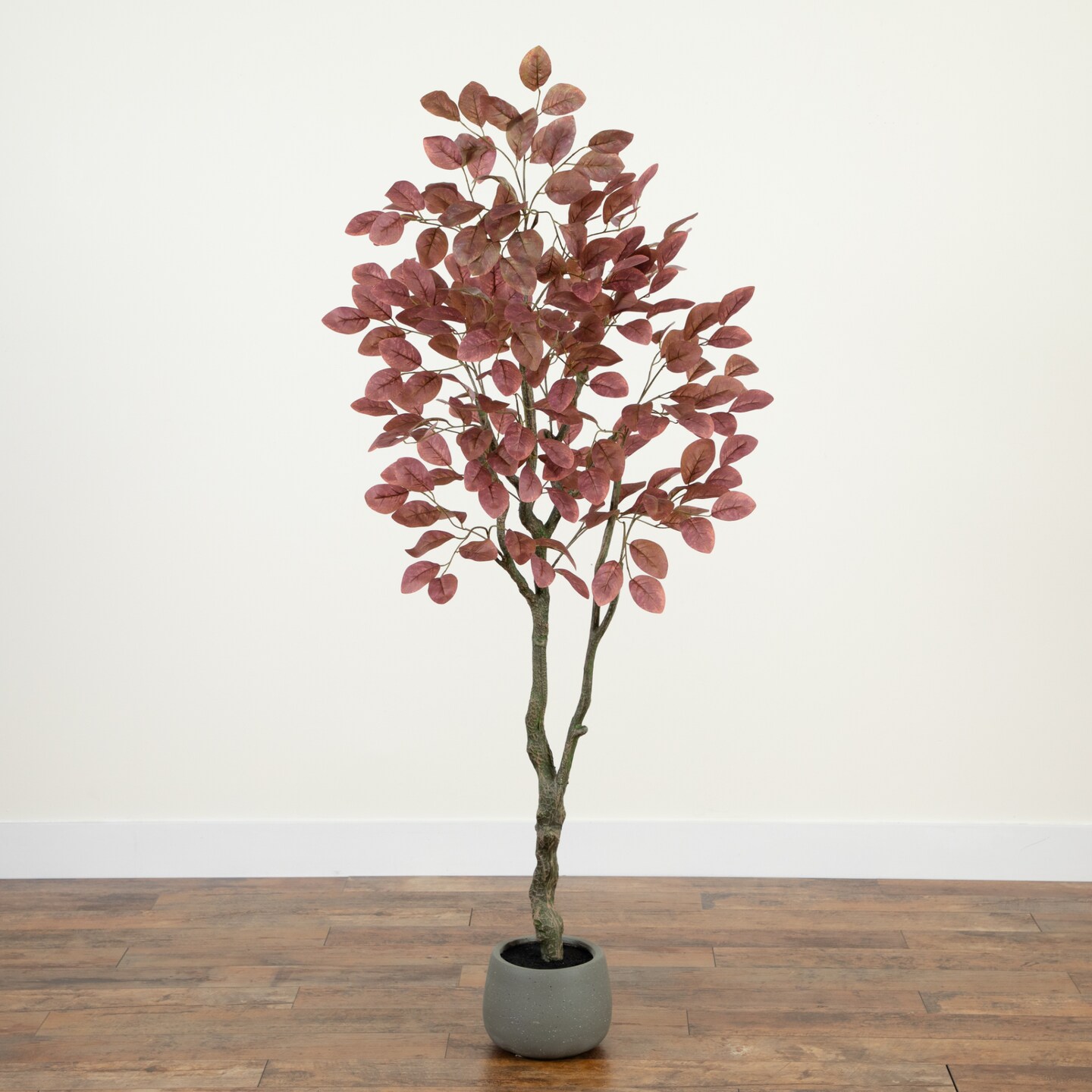 Nearly Natural Dogwood Potted Artificial Tree - 6&#x27; - Red