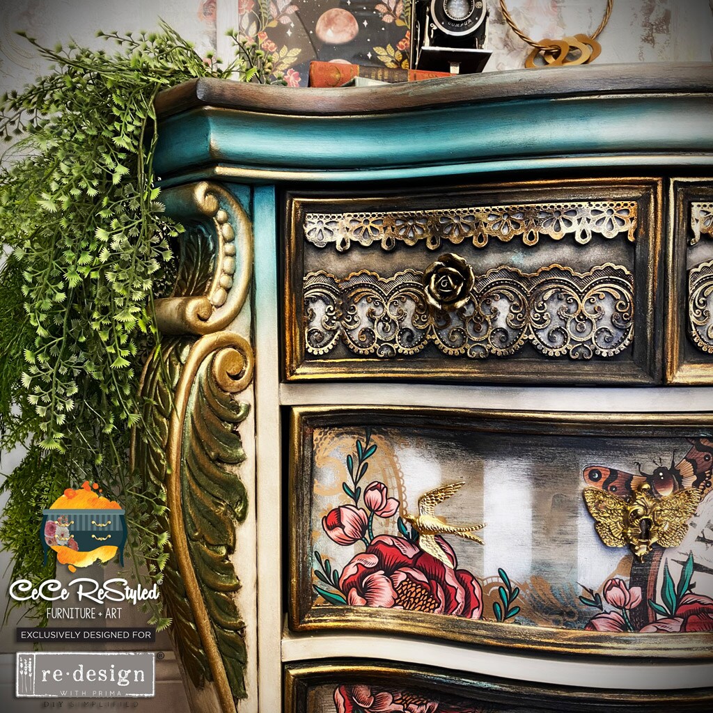 Décor Mould CECE - Border Lace II - 1 pc, 5"x10"x8mm Copyright #VA2326868