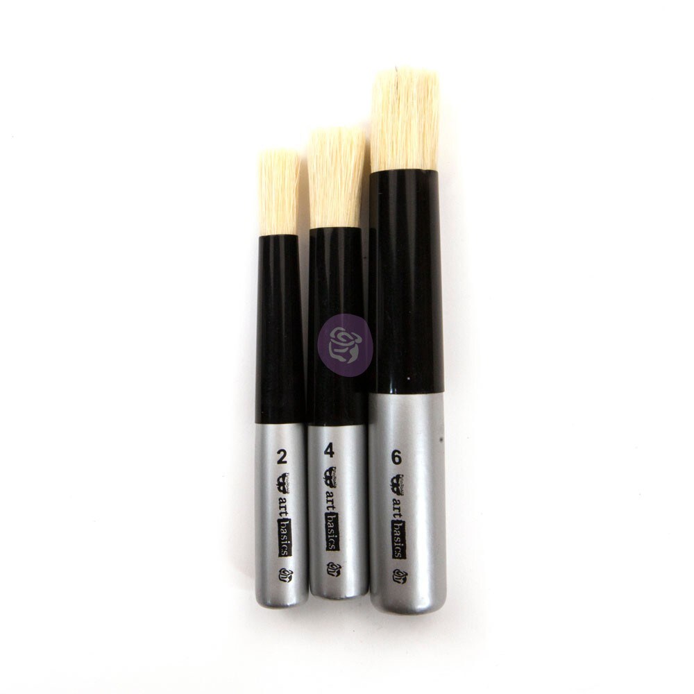 ART BASICS – DABBING BRUSH SET OF 3 - 3 pcs, sizes 4.75"x0.75", 4.75"x0.5", 4.25"x0.375"