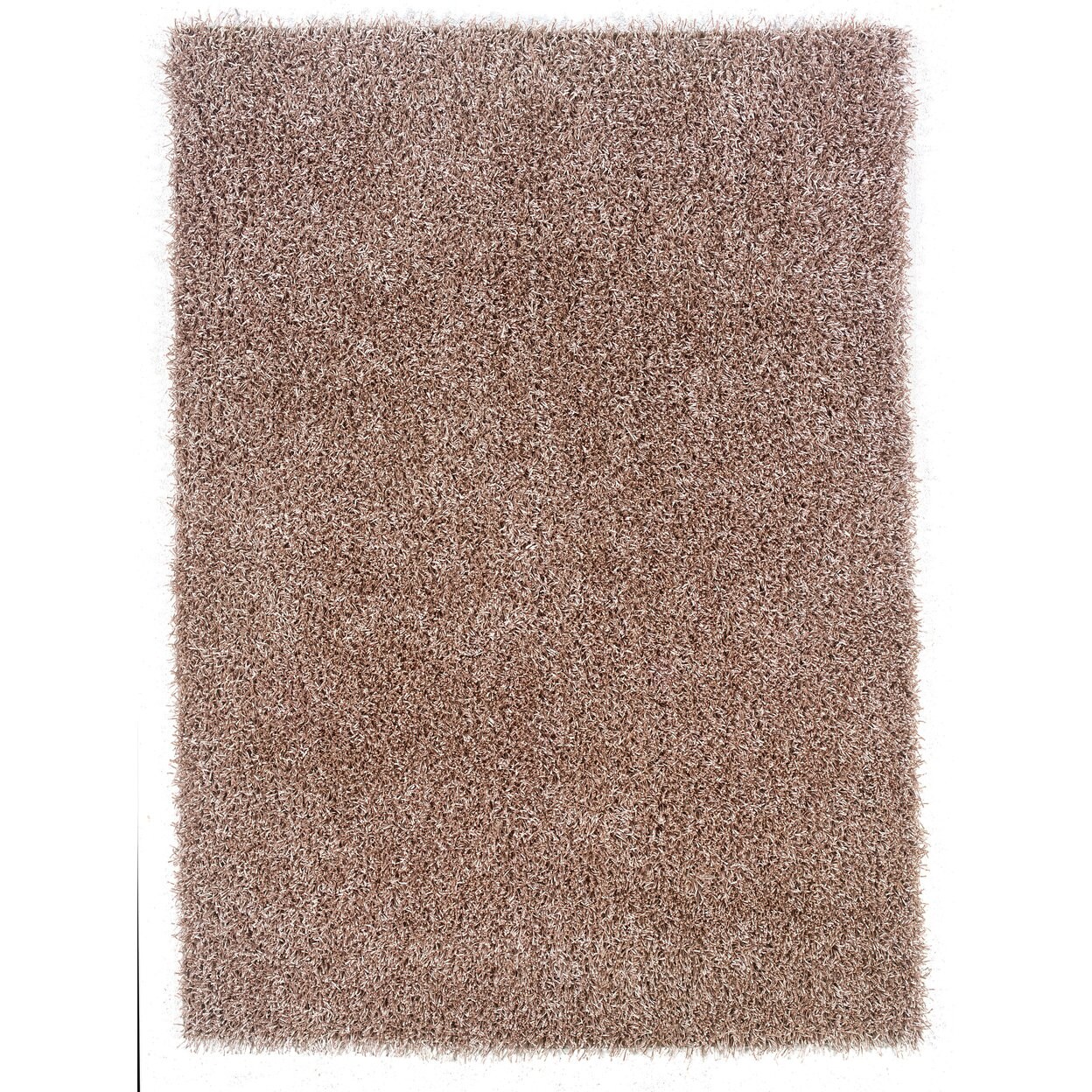 Confetti Shag Rug Champagne 8X10 Soft Luxurious Shaggy Design Multi-Color