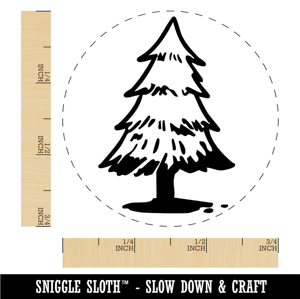 Hand Drawn Pine Tree Conifer Redwood Christmas Rubber Stamp for Stamping,  Size: 3/4 Inch Small | Michaels