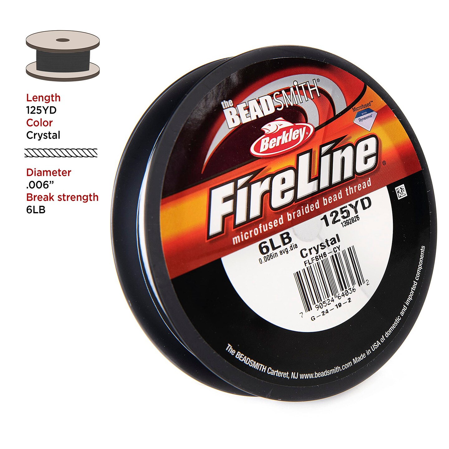 The Beadsmith Fireline by Berkley – Micro-Fused Braided Thread