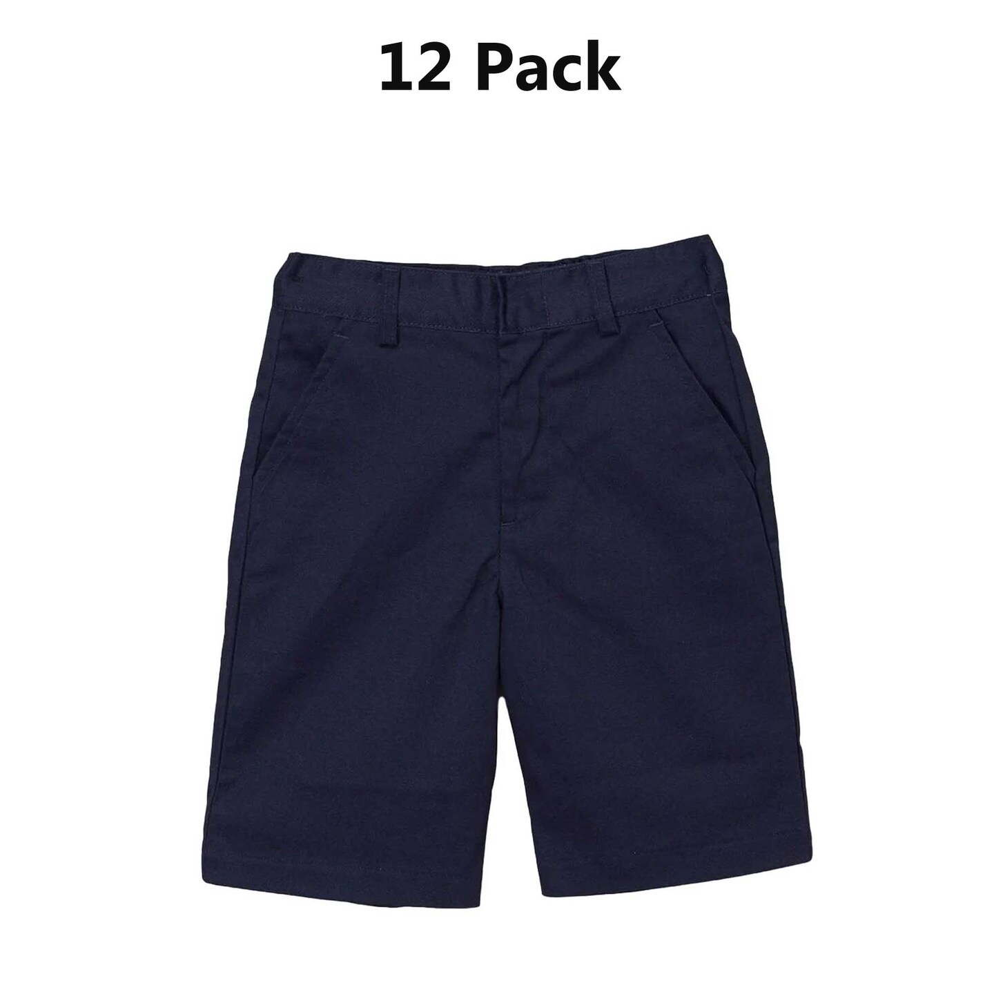 Boy Khaki Uniform Shorts with Adjustable Waist