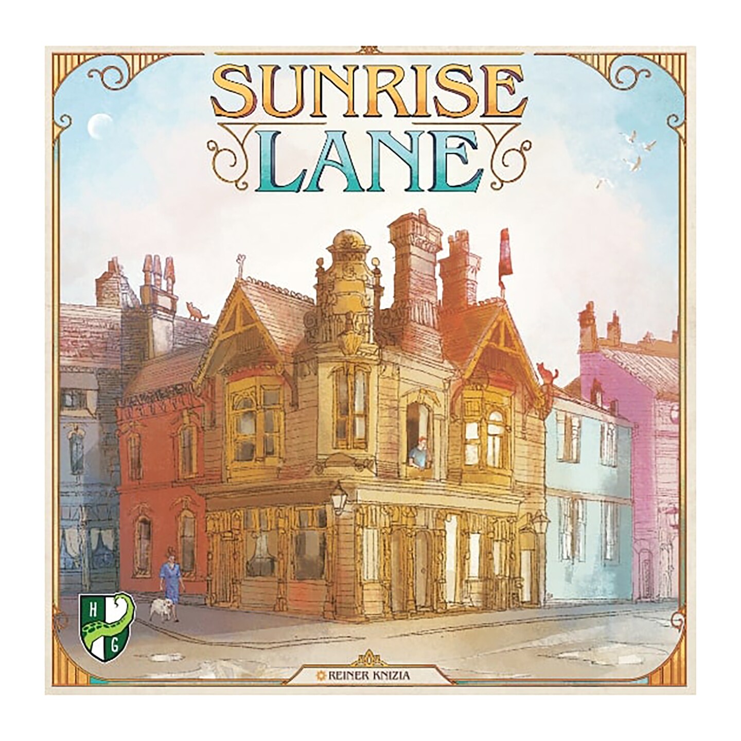 Horrible Guild: Sunrise Lane - Strategy Board Game, Real Estate &#x26; Building, 2-4 Players, 45 Mins, Ages 8+