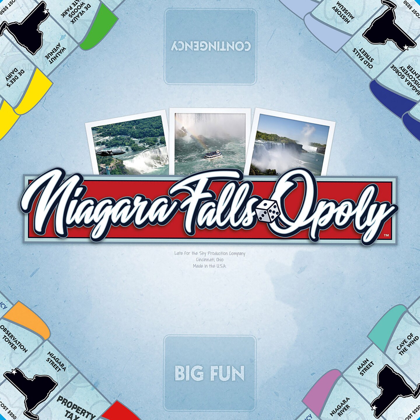 Late for the Sky: Niagara Falls-Opoly Monopoly Board Game