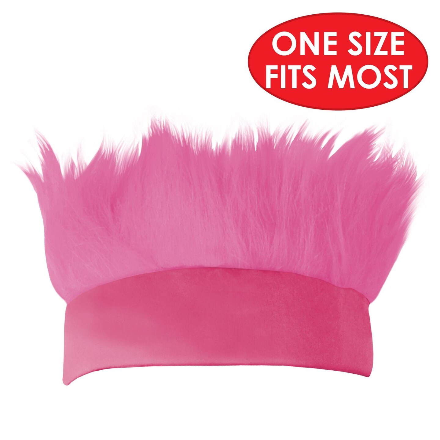 12 Pack Beistle Hairy Headband - pink