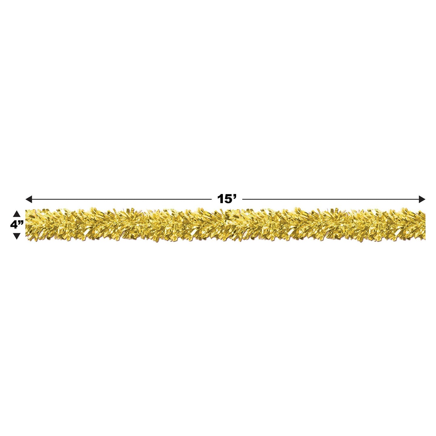 12 Pack Beistle 6-Ply Metallic Party Festooning Garland - gold