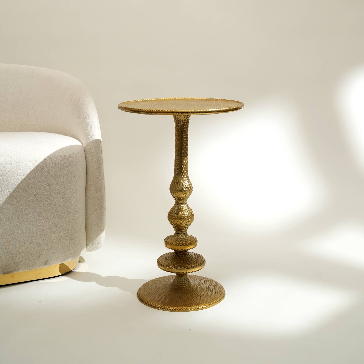Decorative Aluminum Accent Side Table-End Table-16&#x22;x16&#x22;x24&#x22;