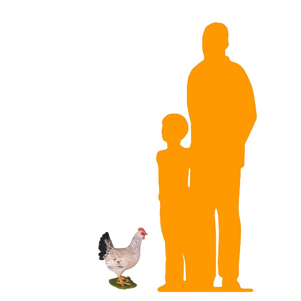White Chicken Life Size Statue