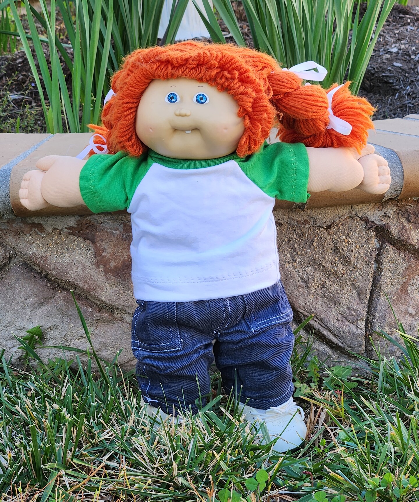 Cabbage Patch Clothes - T-Shirt for 16" to 18" Boy or Girl Dolls - Kelley  Green and White - Handmade | MakerPlace by Michaels