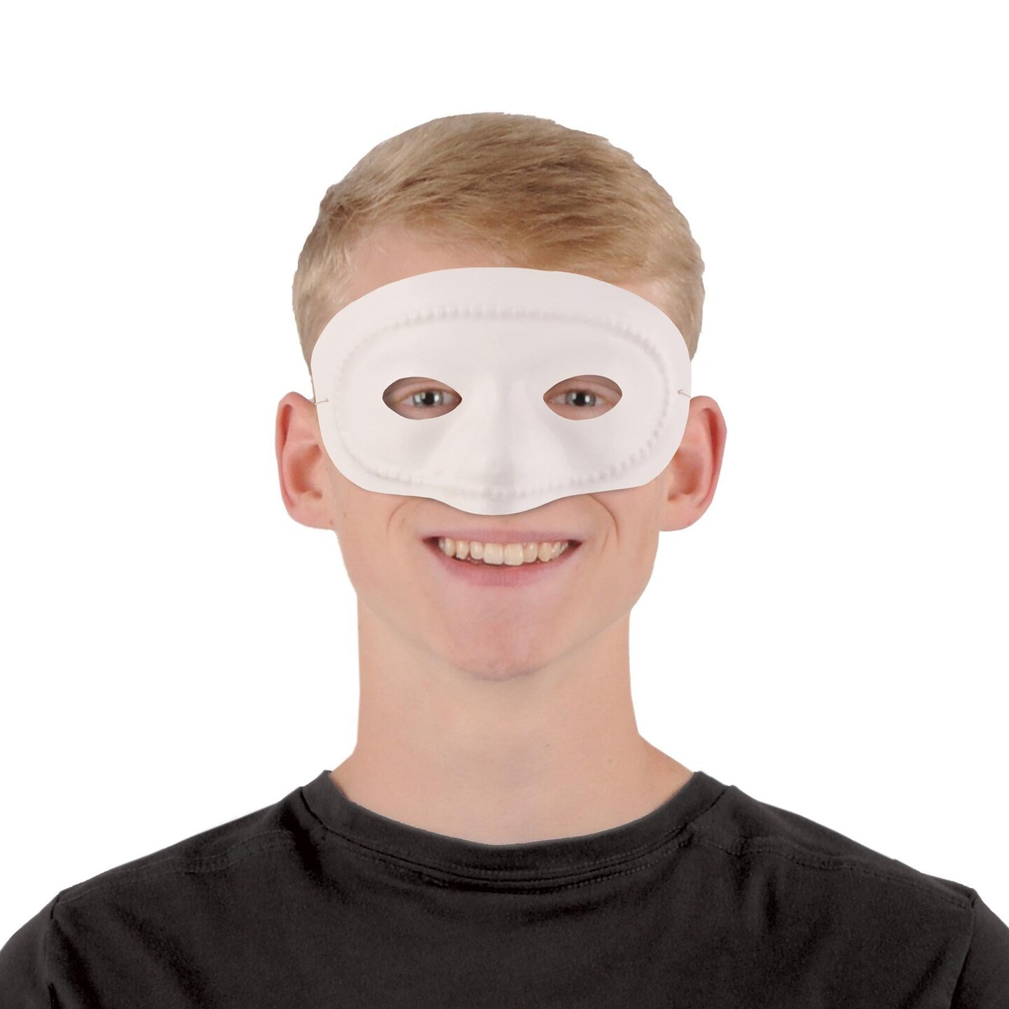 24 Pack Beistle Mardi Gras White Half Mask