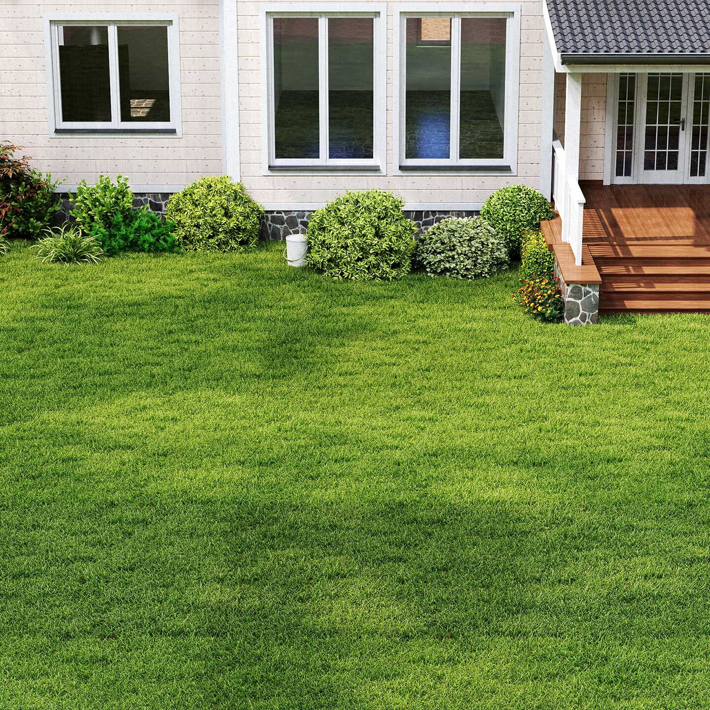 Indoor Outdoor Synthetic Turf Mat with Drainage Holes