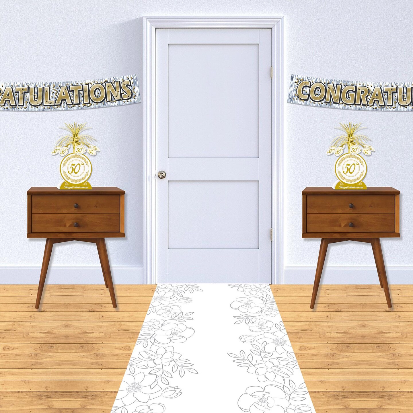 6 Pack Beistle Wedding Floral Runner