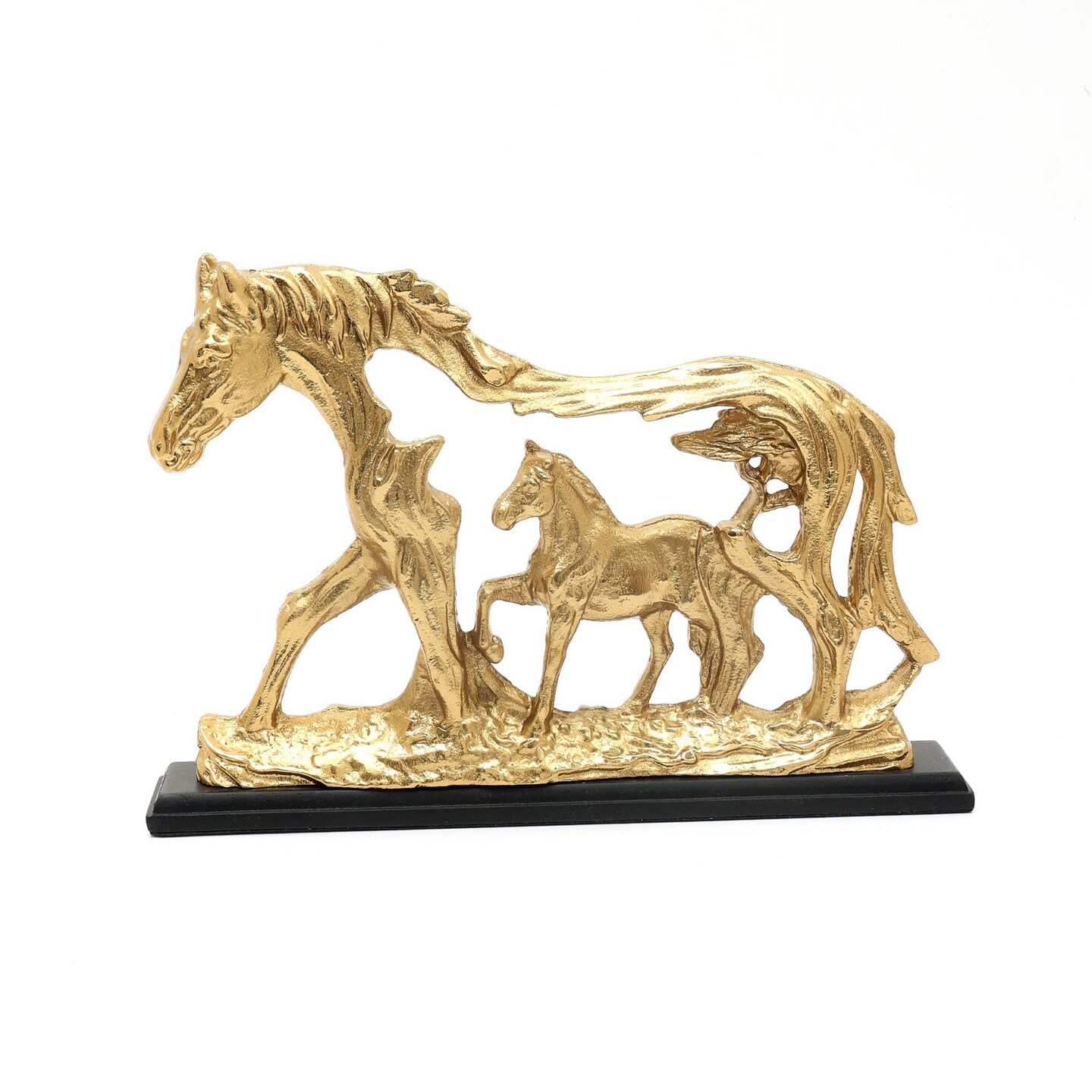 Decorative Horse Sculpture-Animal Figurine - 11&#x22; x 1.25&#x22; x 7.75&#x22;