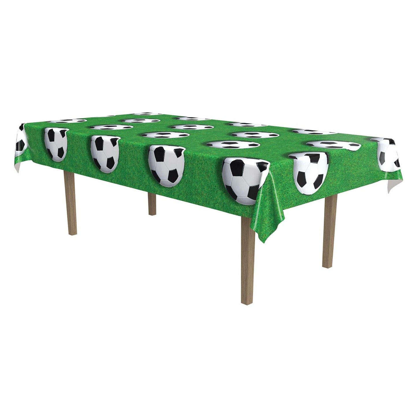 12 Pack Beistle Soccer Ball Party Tablecover