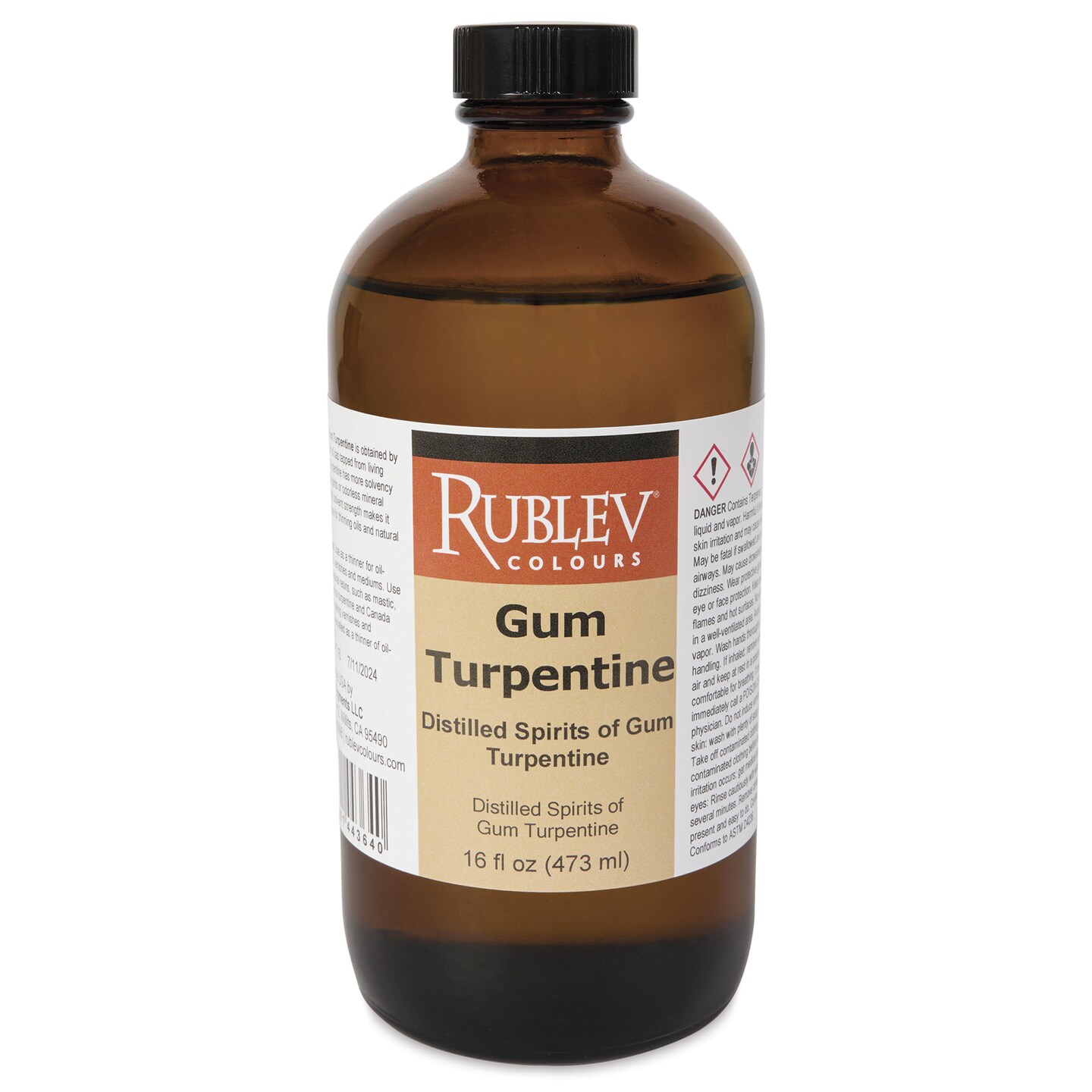 Rublev Distilled Spirits of Gum Turpentine - 473 ml