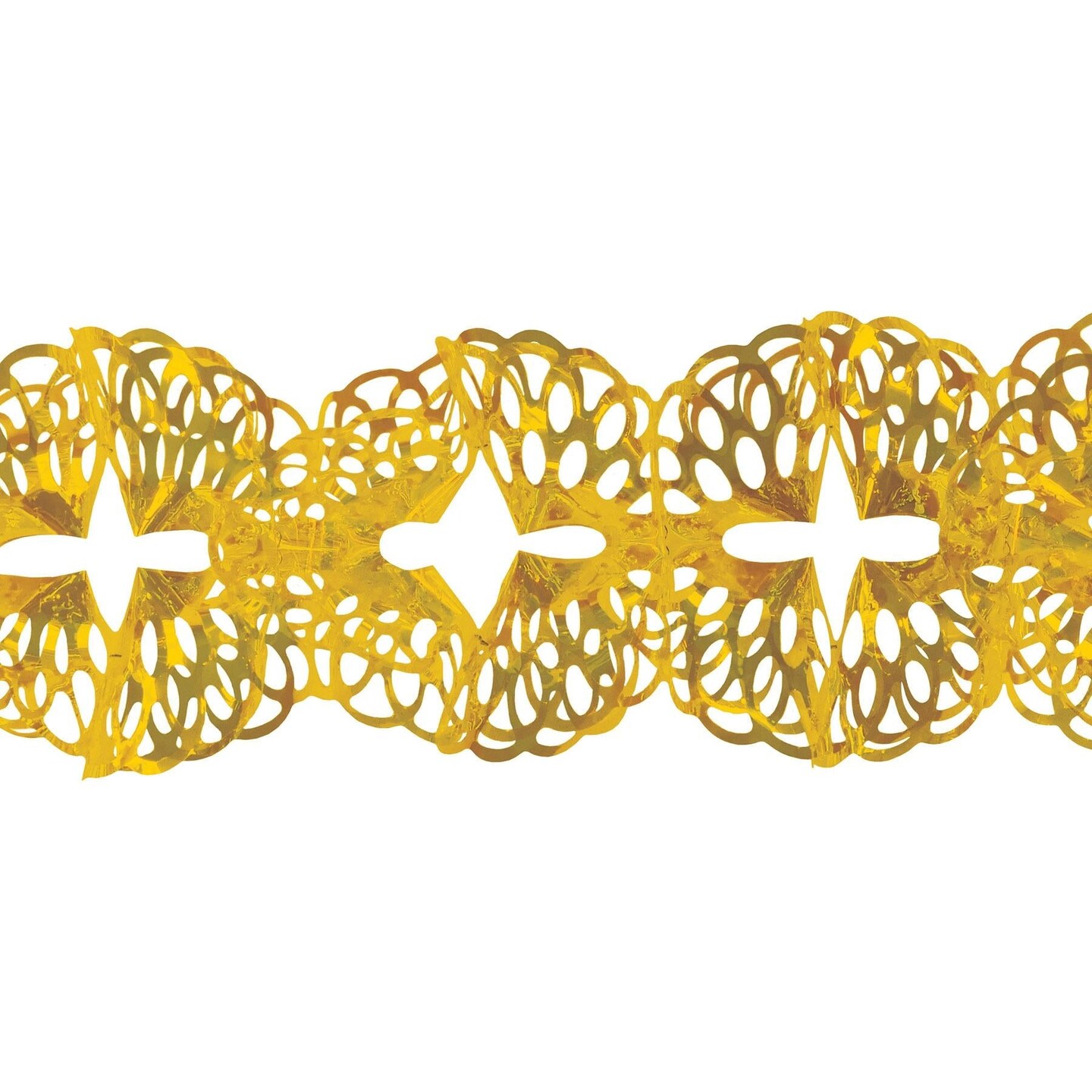 12 Pack Beistle Metallic Party Garland - Gold