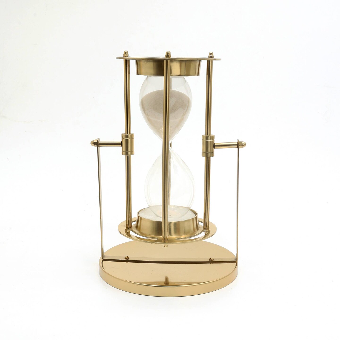 Decorative Aluminum Sand Timer - Hourglass (10&#x22;X9&#x22;X14&#x22;)
