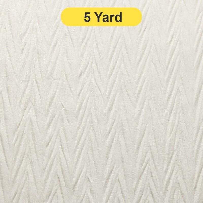Crinkle Stripe Textured Lame Poly Fabric