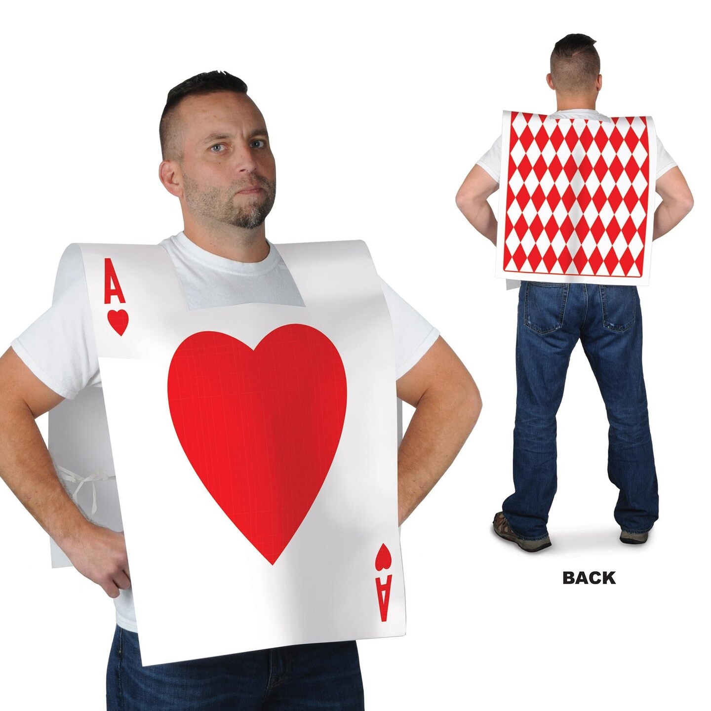 12 Pack Beistle Plastic Card Suit Party Vest