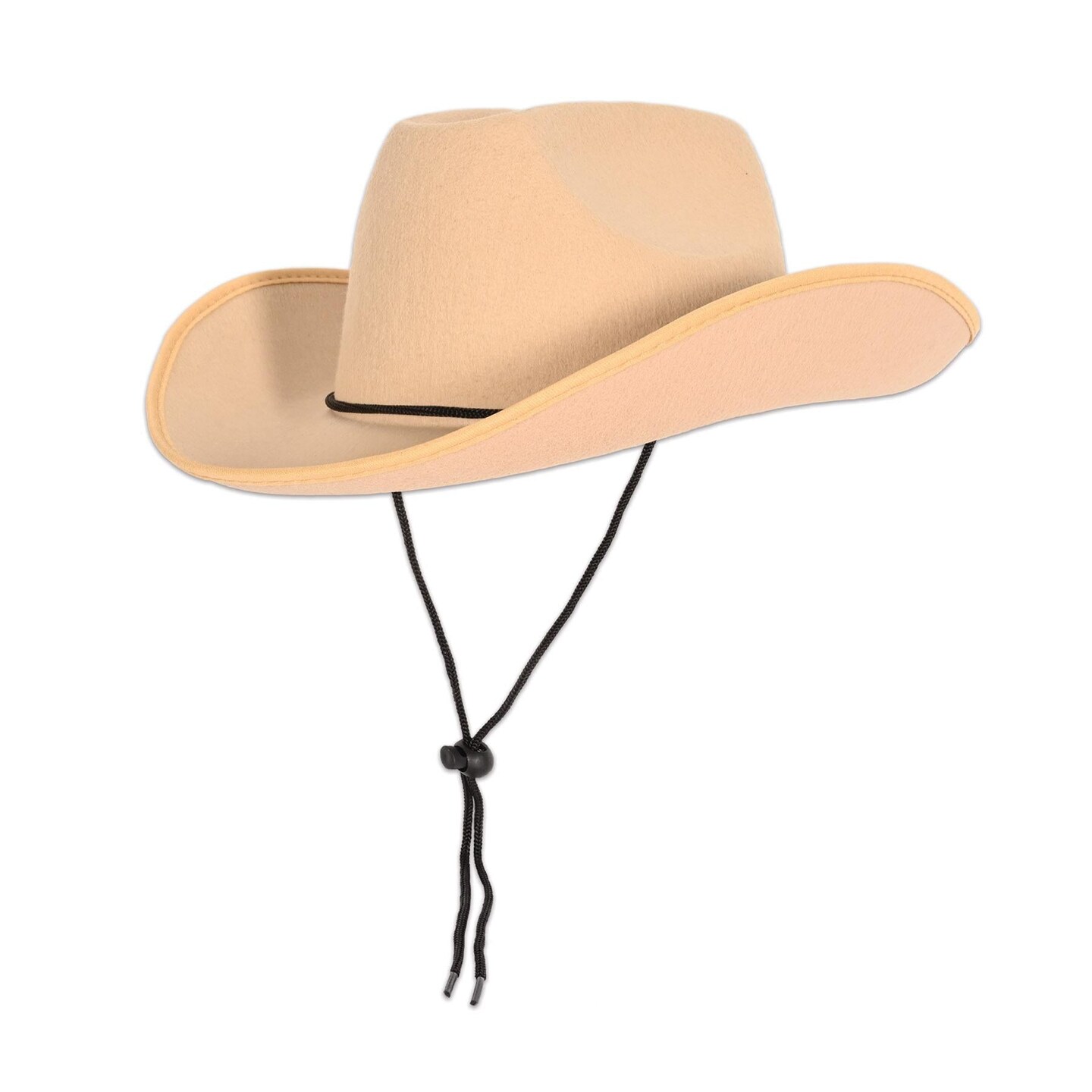 6 Pack Beistle Tan Felt Cowboy Hat