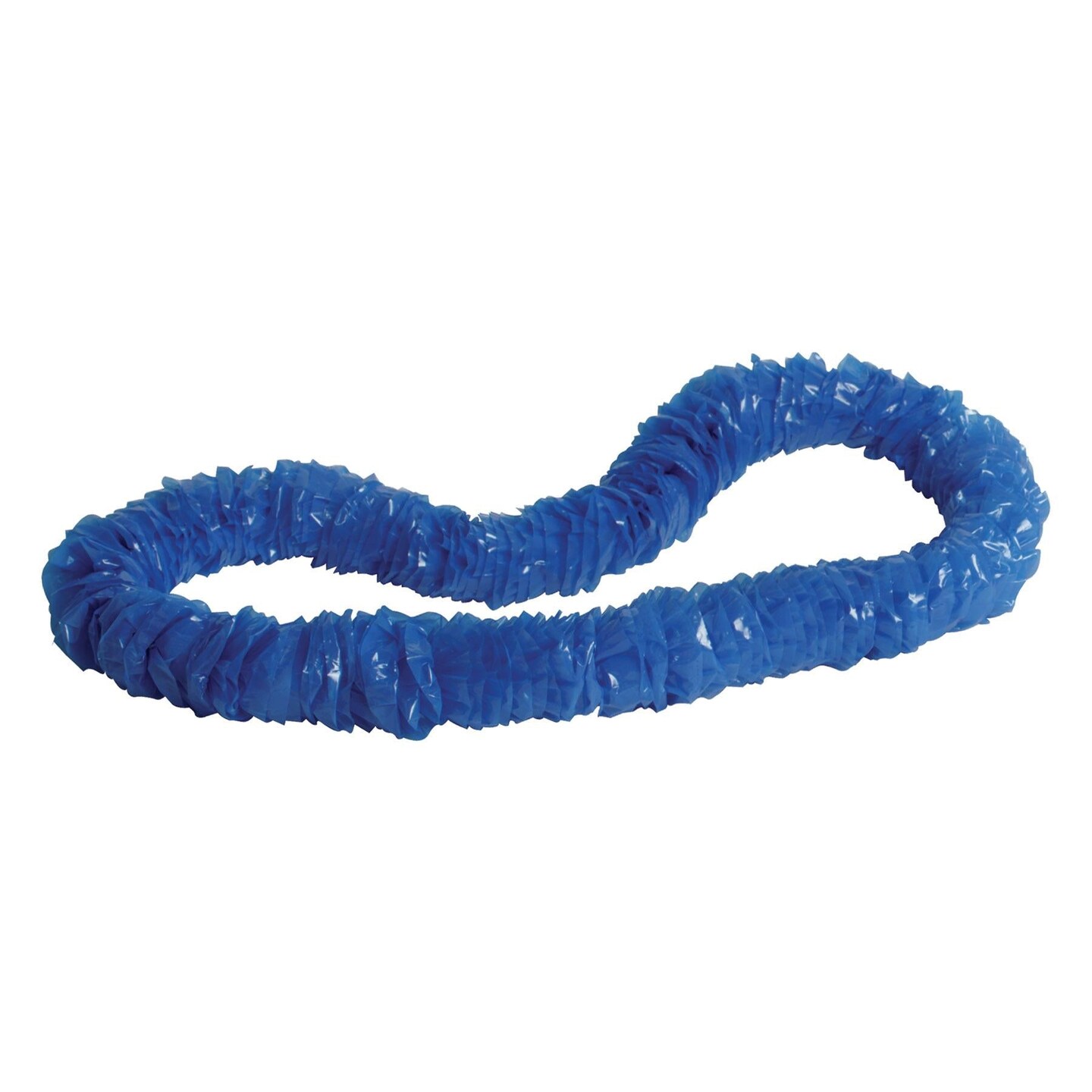 50 Pack Bulk Luau Party Blue Soft-Twist Poly Leis with Labeled Box
