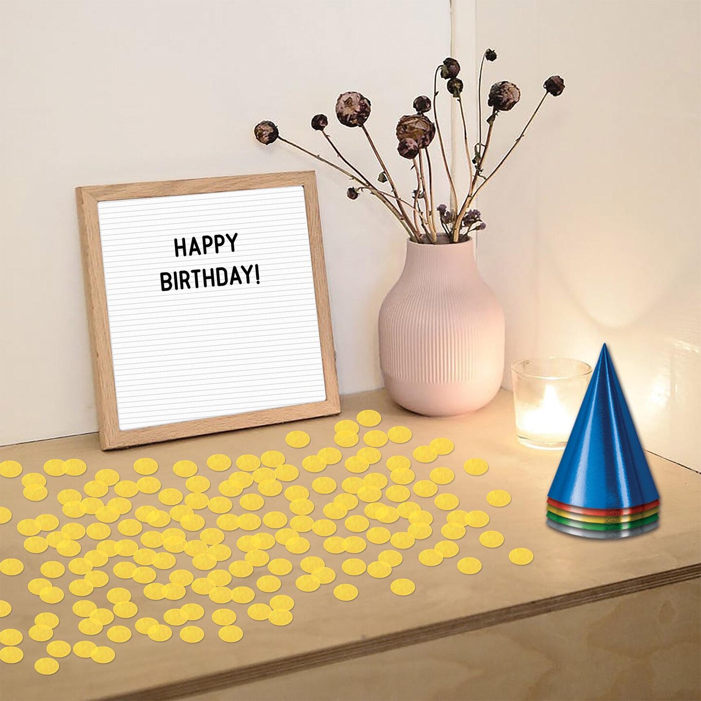 12 Pack Beistle Tissue Party Confetti - Yellow (8.8 Oz per Pack)
