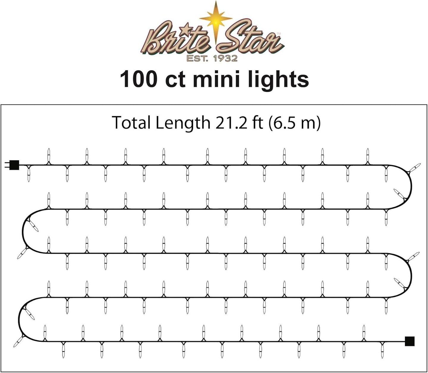 100 Count Mini String Christmas Lights, Teal - 22 feet Indoor/Outdoor Christmas Tree Lights with White Wire