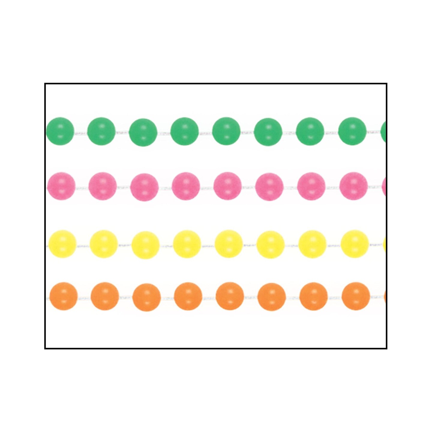 72 Pack Beistle Neon Party Bead Necklaces