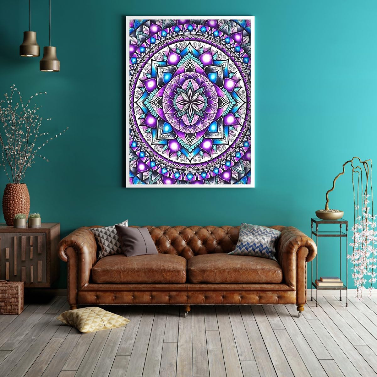 Mandala Diamond Painting Kits for Adults,5D Rhinestone Diamond Art Kits for Adults Kids Beginner