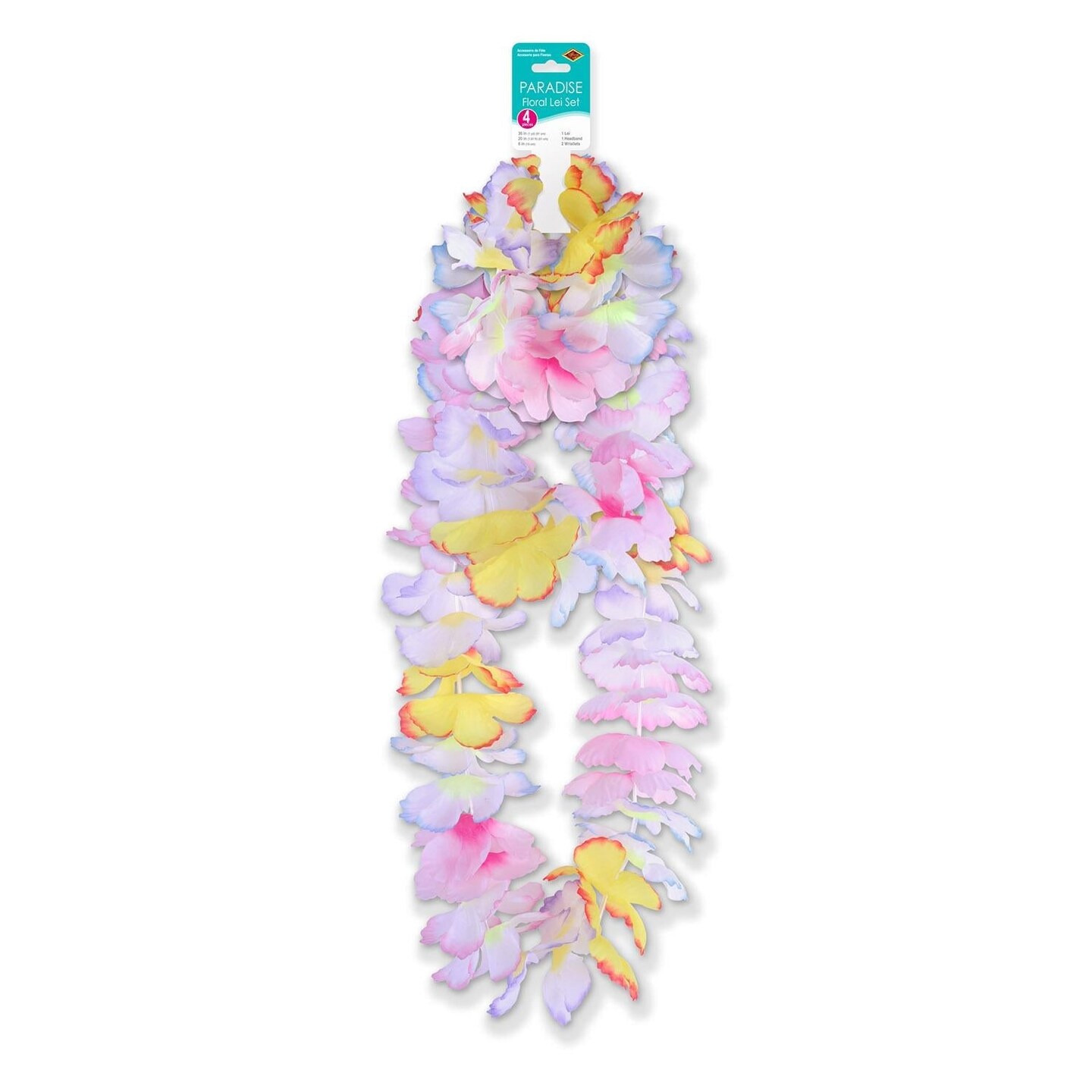 6 Pack Beistle Luau Party Paradise Floral Lei Set