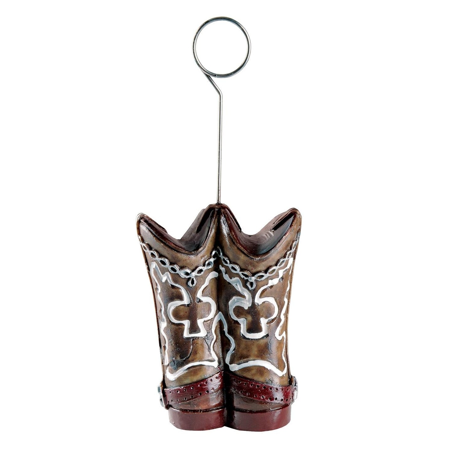 6 Pack Beistle Cowboy Boots Photo/Balloon Holder