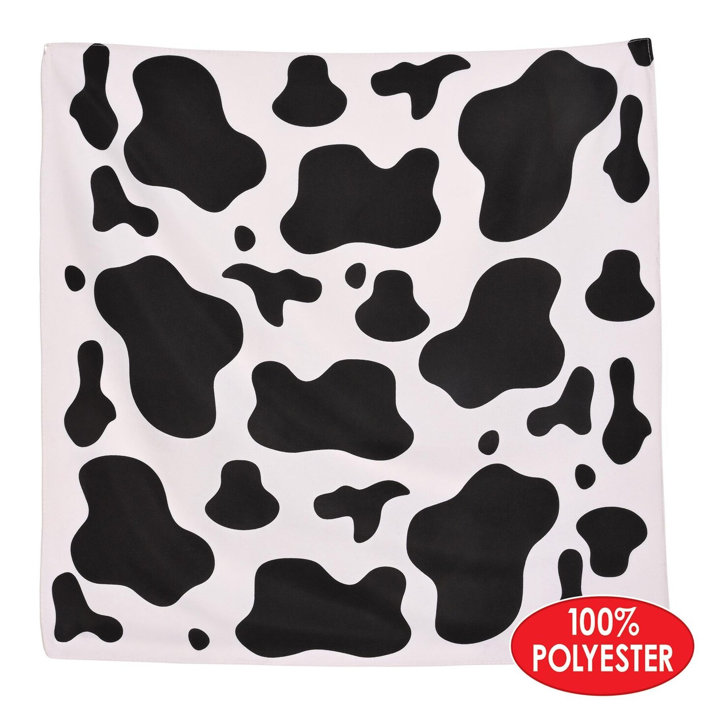 12 Pack Beistle Cow Print Party Bandana